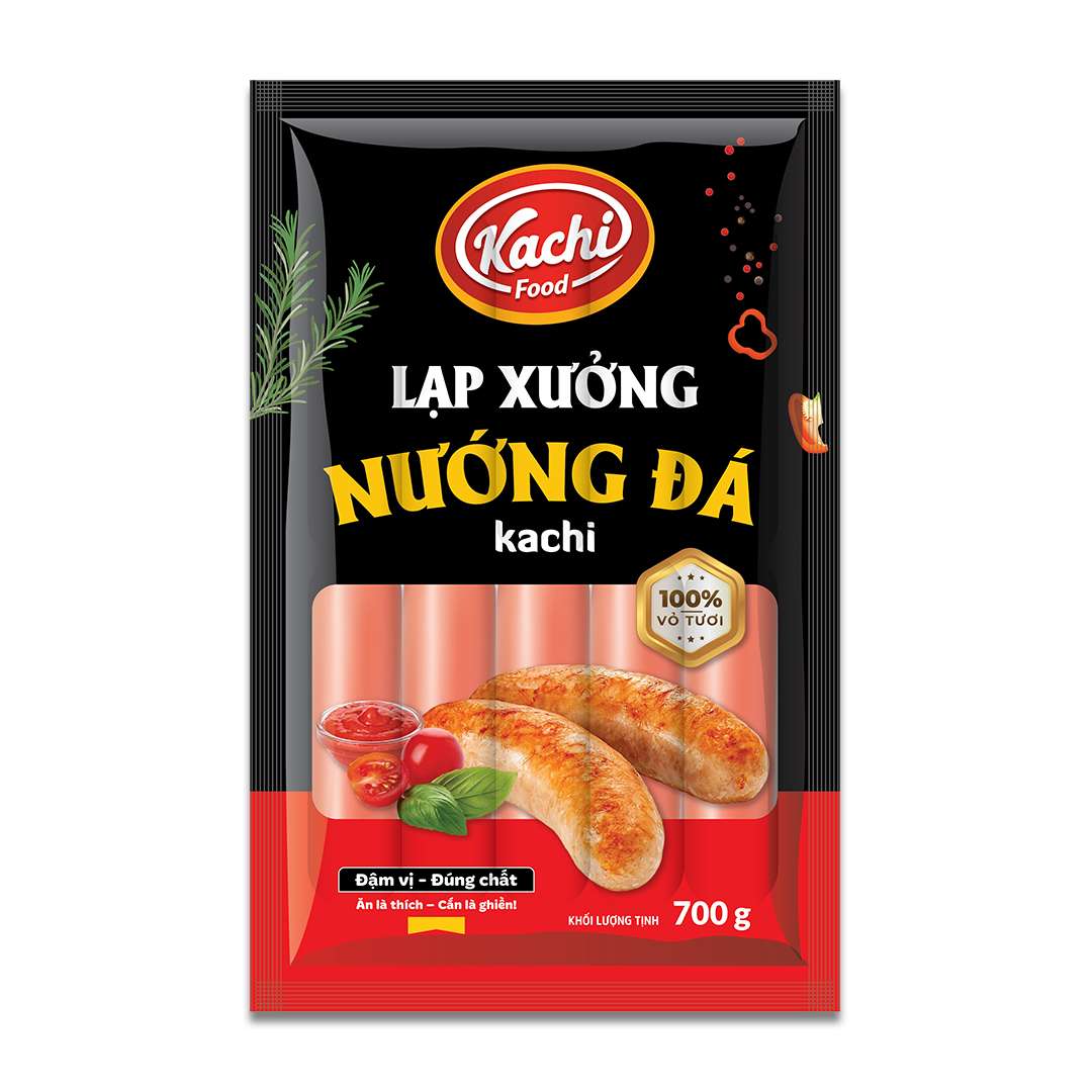 lạp xưởng nướng đá